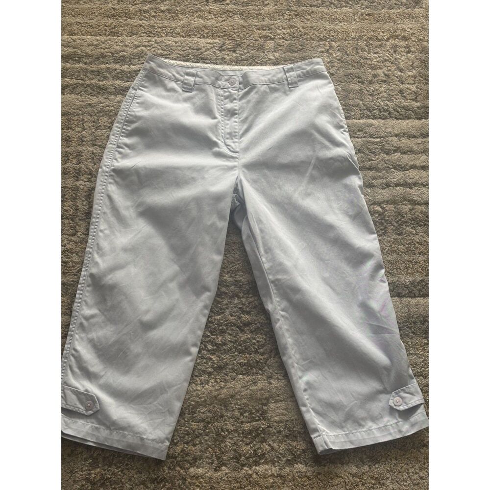Christopher & Banks womens cropped light blue pants 8